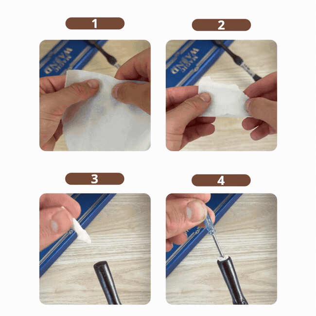 Four simple steps for loading the magic wand safely