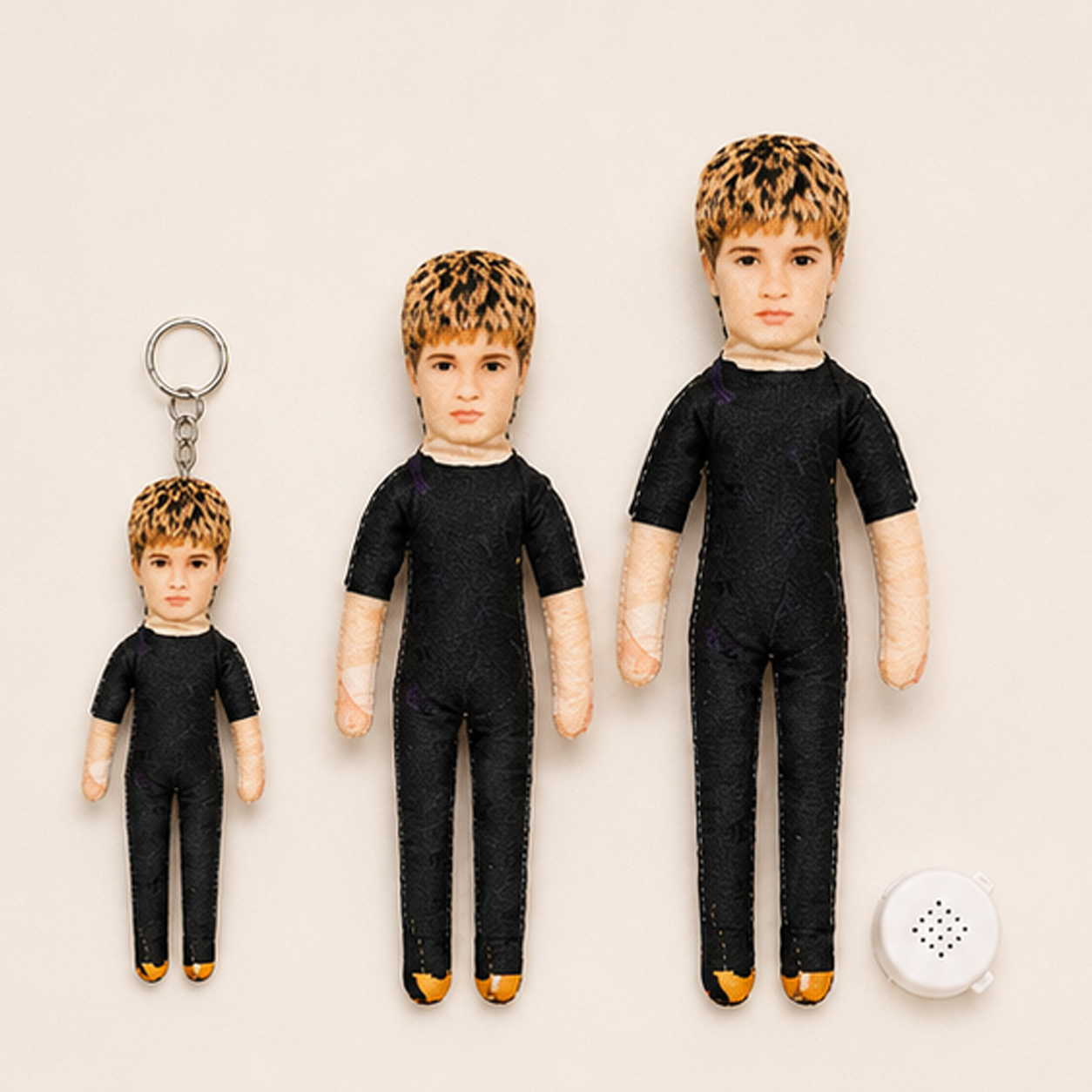 Three custom Mini Me Doll styles